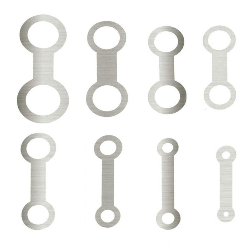 Jiayouy 8Pcs Stainless Steel Saxophone Leveling Rings Pad Woodwind Instrument Pads Repair Tools - Image 1